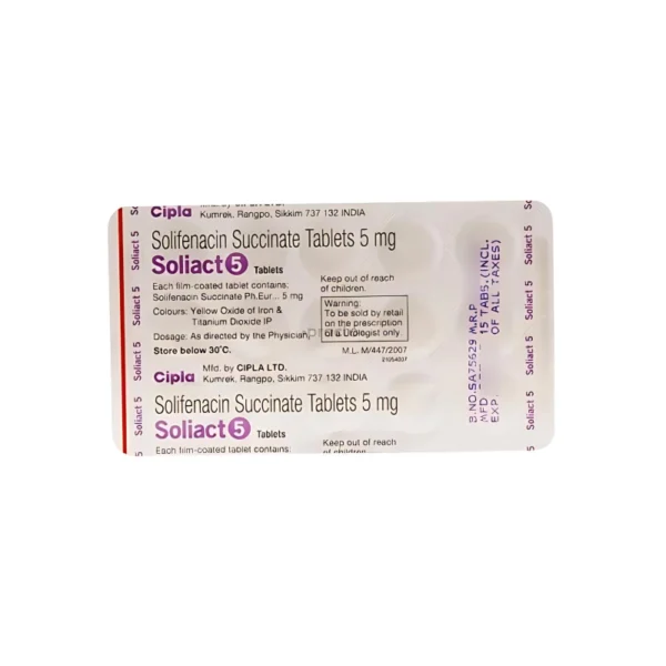 Soliact 5 Tablet (Solifenacin)