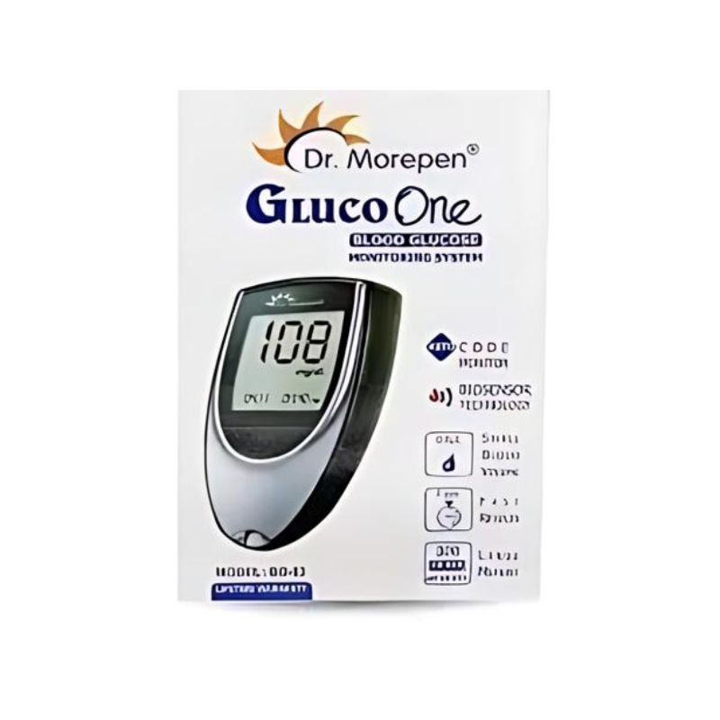 Dr Morepen BG 03 Gluco One Glucose Monitoring System Glucometer with Gluco One B