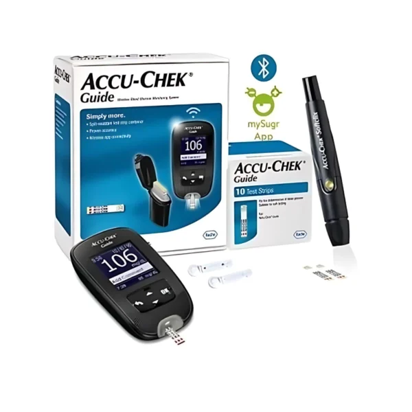 IVM_527_01 Accu-Chek Guide Wireless Blood Glucose Monitoring System Glucometer with 10 Test