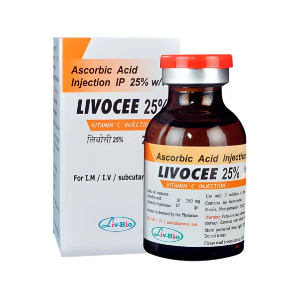 IVM_537_01 Livocee 25% Injection (Vitamin C) (Ascorbic Acid)