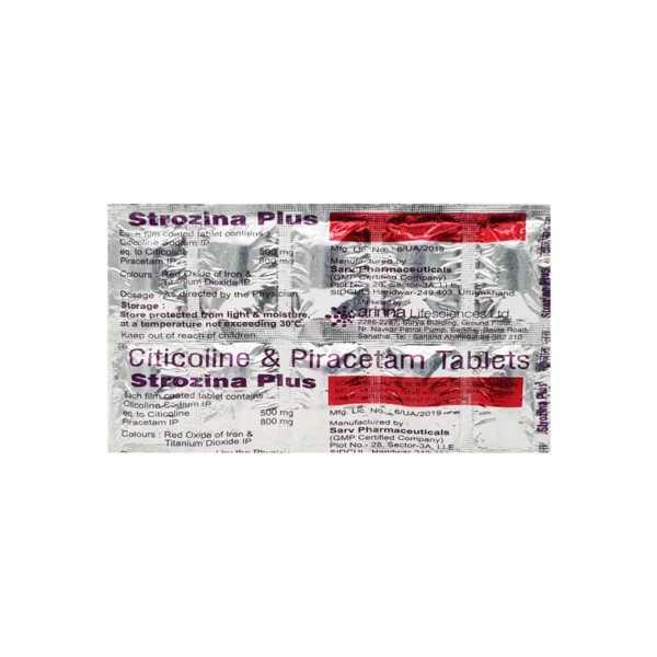 Strozina Plus Tablet (Citicoline/Piracetam)