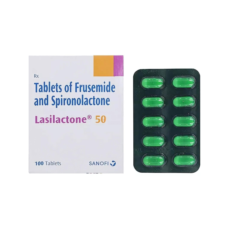 Lasilactone 50 mg Tablet (Furosemide 20 mg/Spironolactone 50 mg)