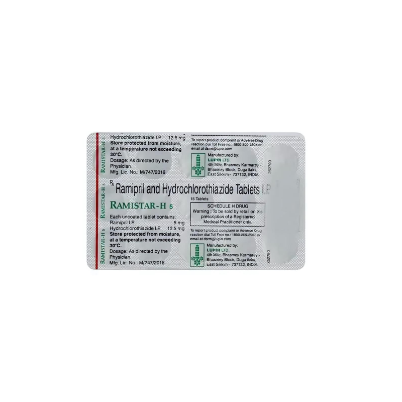 Ramistar-H Tablet (Ramipril and Hydrochlorothiazide)