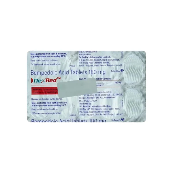 Nexred Tablet (Bempedoic acid)
