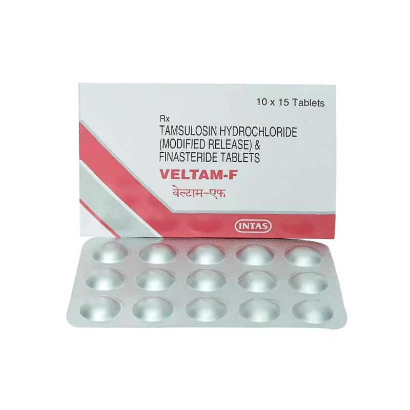 Veltam F Tablet (Tamsulosin 0.4 mg/Finasteride 5 mg)