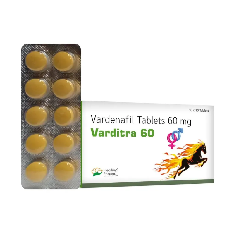 Varditra-60-Mg1 Varditra 60mg (Vardenafil) – High-Strength Erectile Dysfunction Treatment